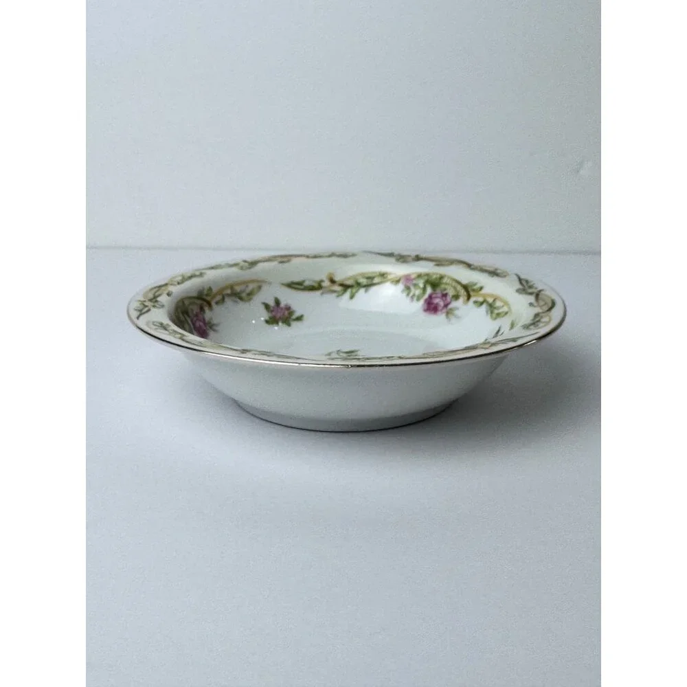 Vintage Orion Fine China Floral Cup Saucer Bread Plate Salad Plate Bowl 5 Piece